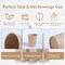 100 Count 12 oz Kraft Paper Cups, Summer Party Tableware, Disposable Hot/Cold Paper Cups, 12 Ounce Beverage Cups, Water Cups for Party, Picnic, Travel, and Events